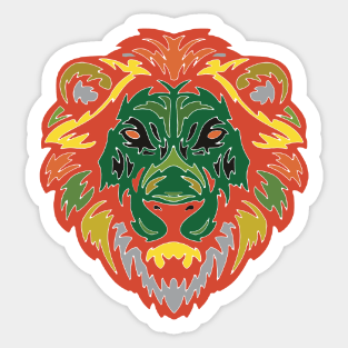 Lion 5 Sticker